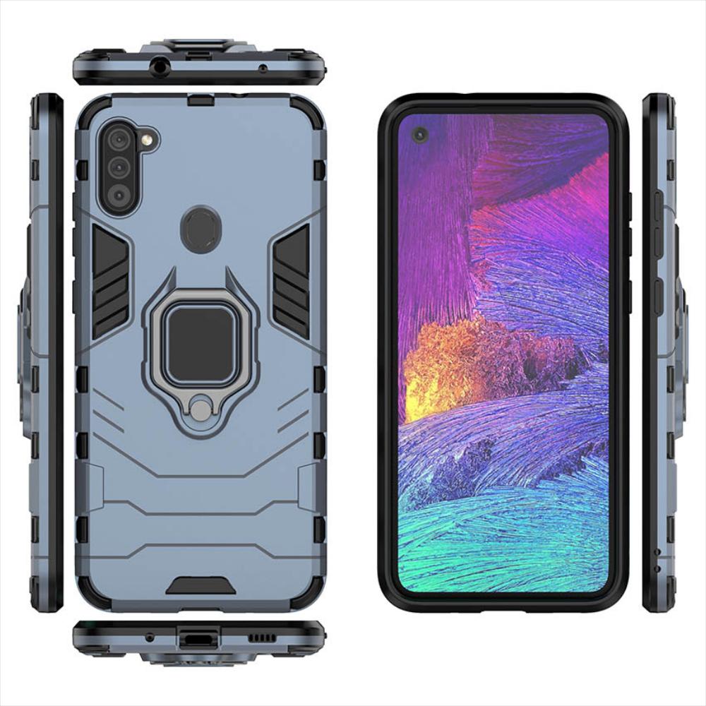 Para Funda Samsung Galaxy A11 Protector Caso Azul Marino img #3