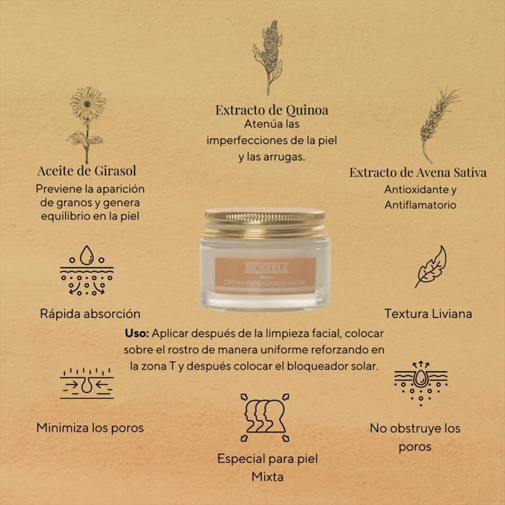 Crema Facial Hidratante Normal Mixta 40 Gr img #3