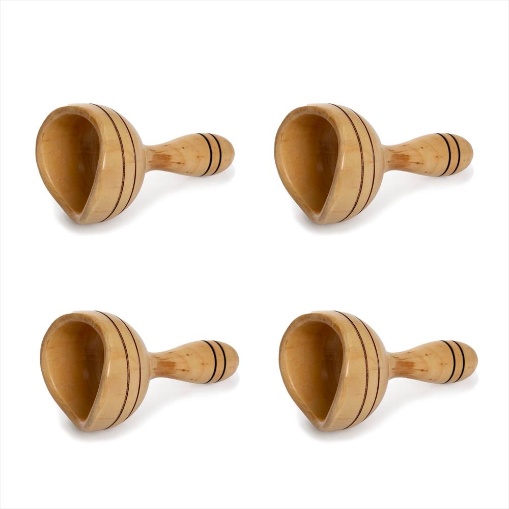 Kit X 4: Copa Sueca En Madera Para Maderoterapia