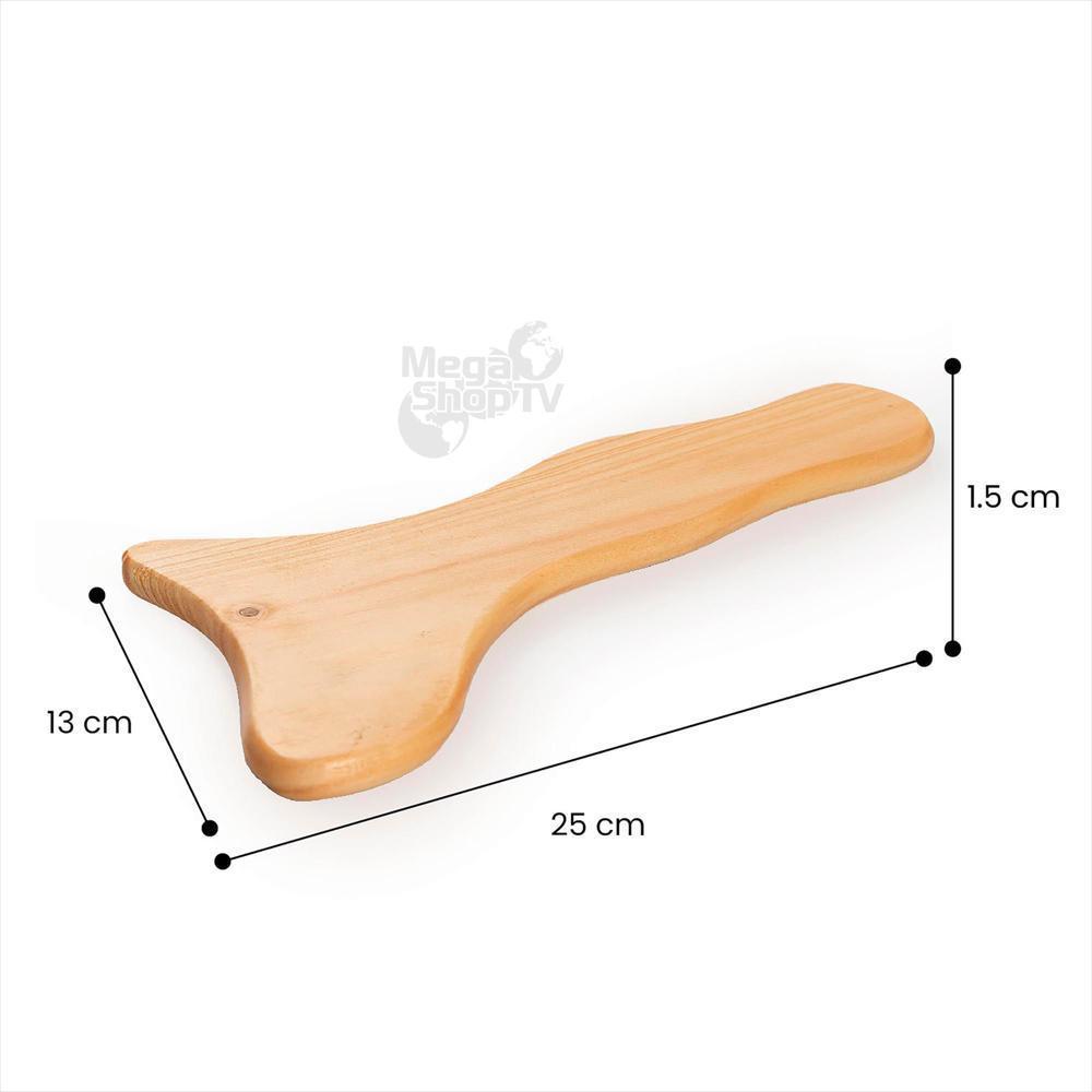 Kit X 4: Tabla Gua Sha Para Maderoterapia, Masajeador Madera img #3