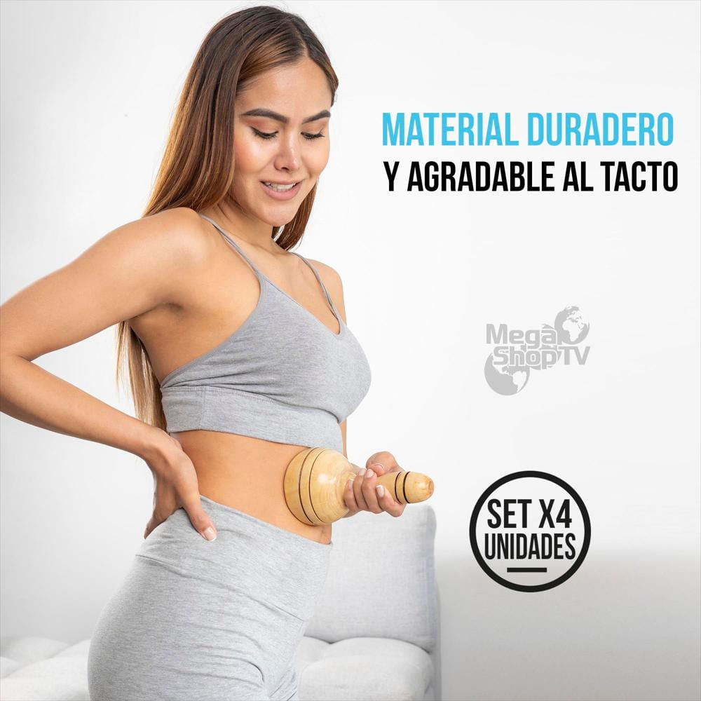 Kit X 4: Copa Sueca En Madera Para Maderoterapia img #3