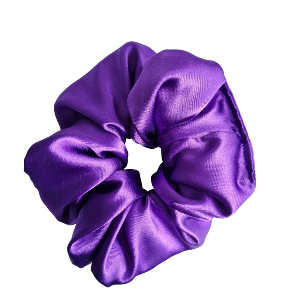 Moñas En Satín Licrado Antifrizz Maxi Morado X 1