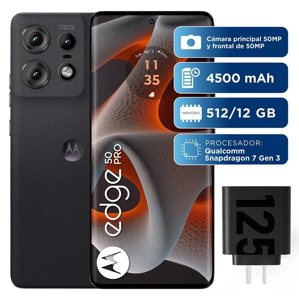 Celular Motorola Moto Edge 50 Pro 512 Gb 12 Gb Ram Negro img #2