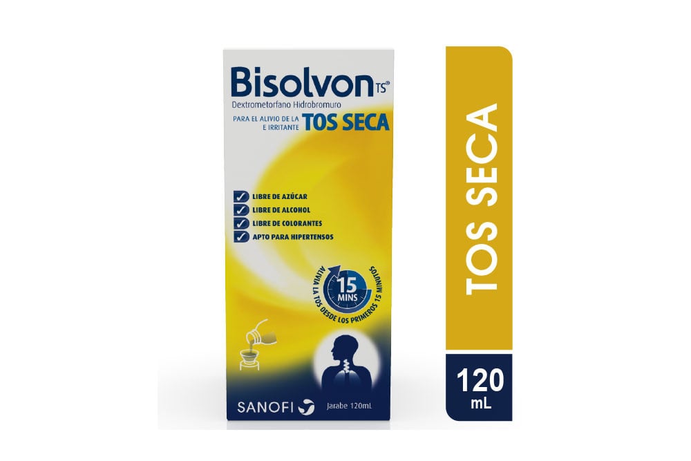 Bisolvon Ts Dextrometorfano .2G/100Ml Jar Oral Caj 1 Fra 120 Ml img #1