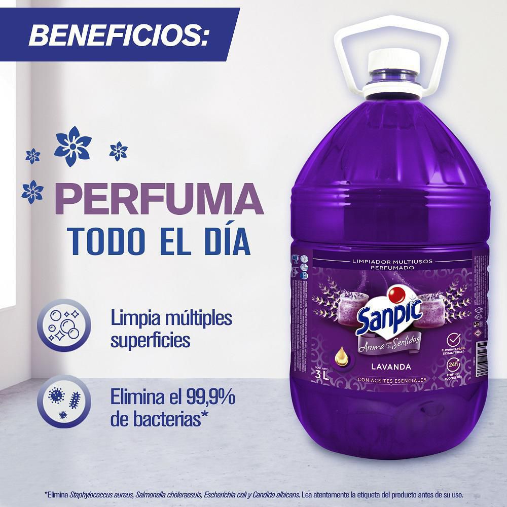 Limpia pisos SANPIC lavanda (3000 ml) img #3