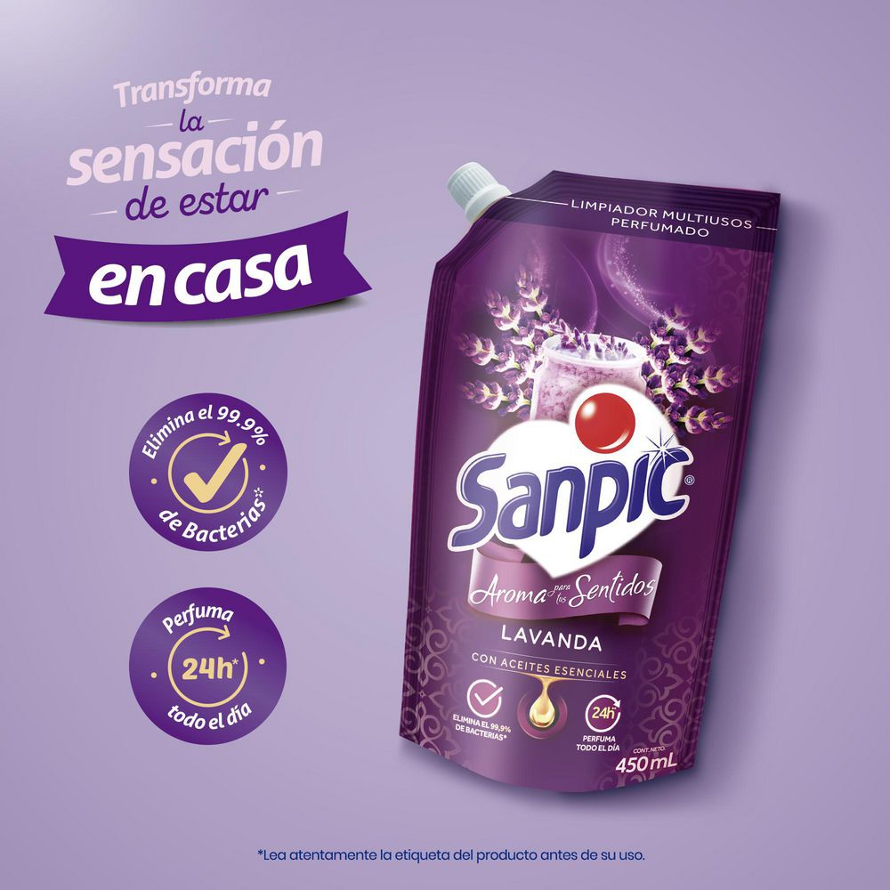 Limpia pisos SANPIC lavanda (2000 ml) img #2