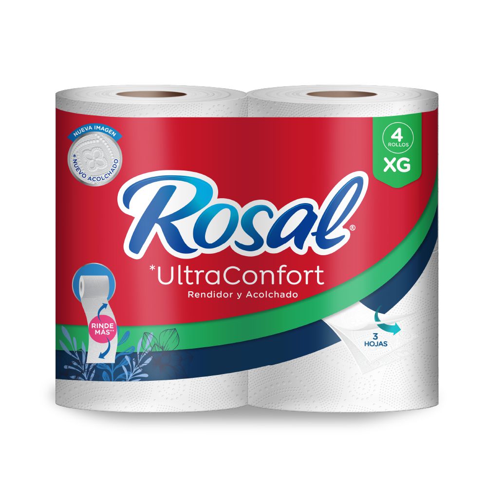 Papel higiénico ROSAL triple hoja x4 rollos (100  mts) img #1