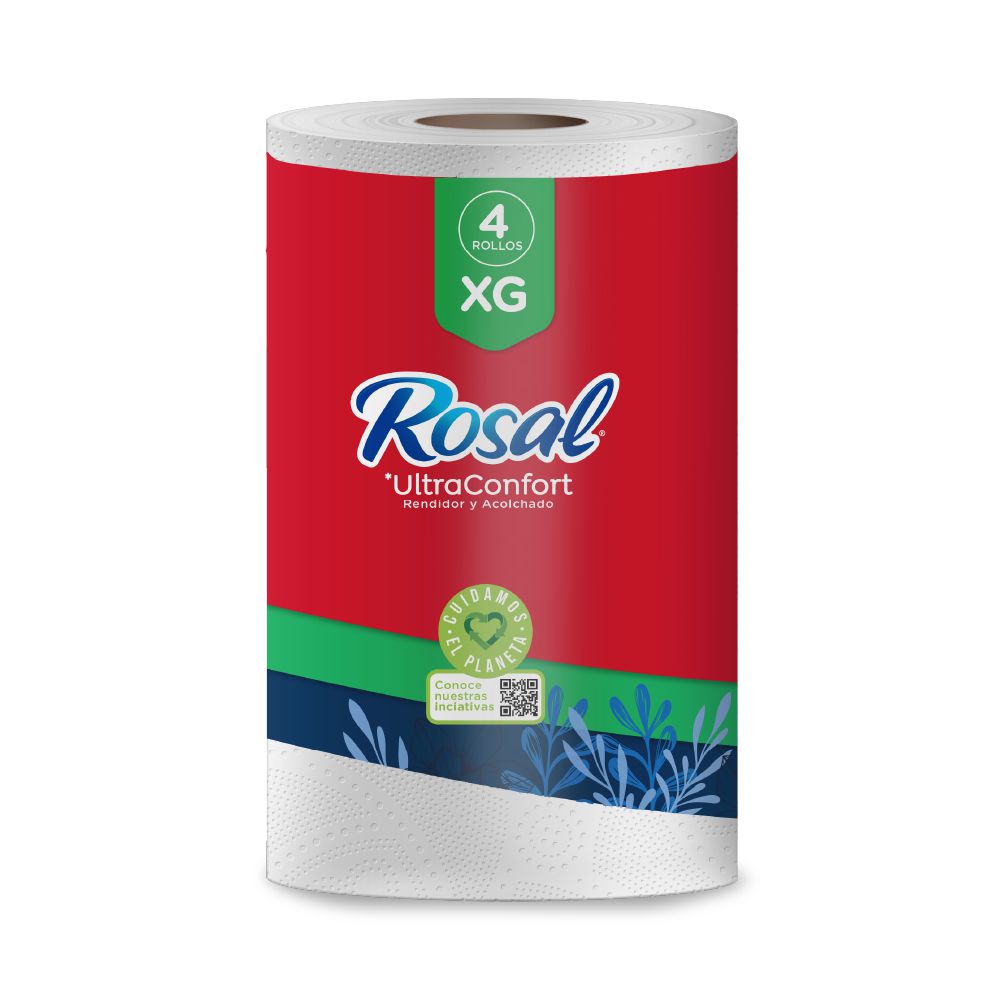 Papel higiénico ROSAL triple hoja x4 rollos (100  mts) img #6