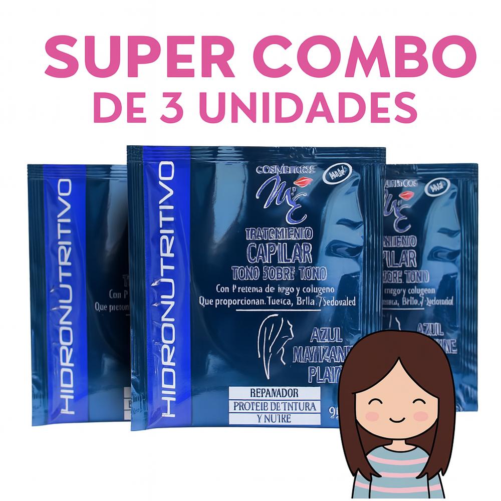 Matizante Azul Plata M Y E X3sobres