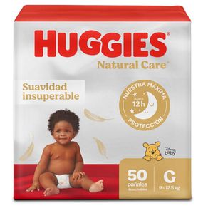 Pañales HUGGIES Natural care etapa 3  G (50  und)