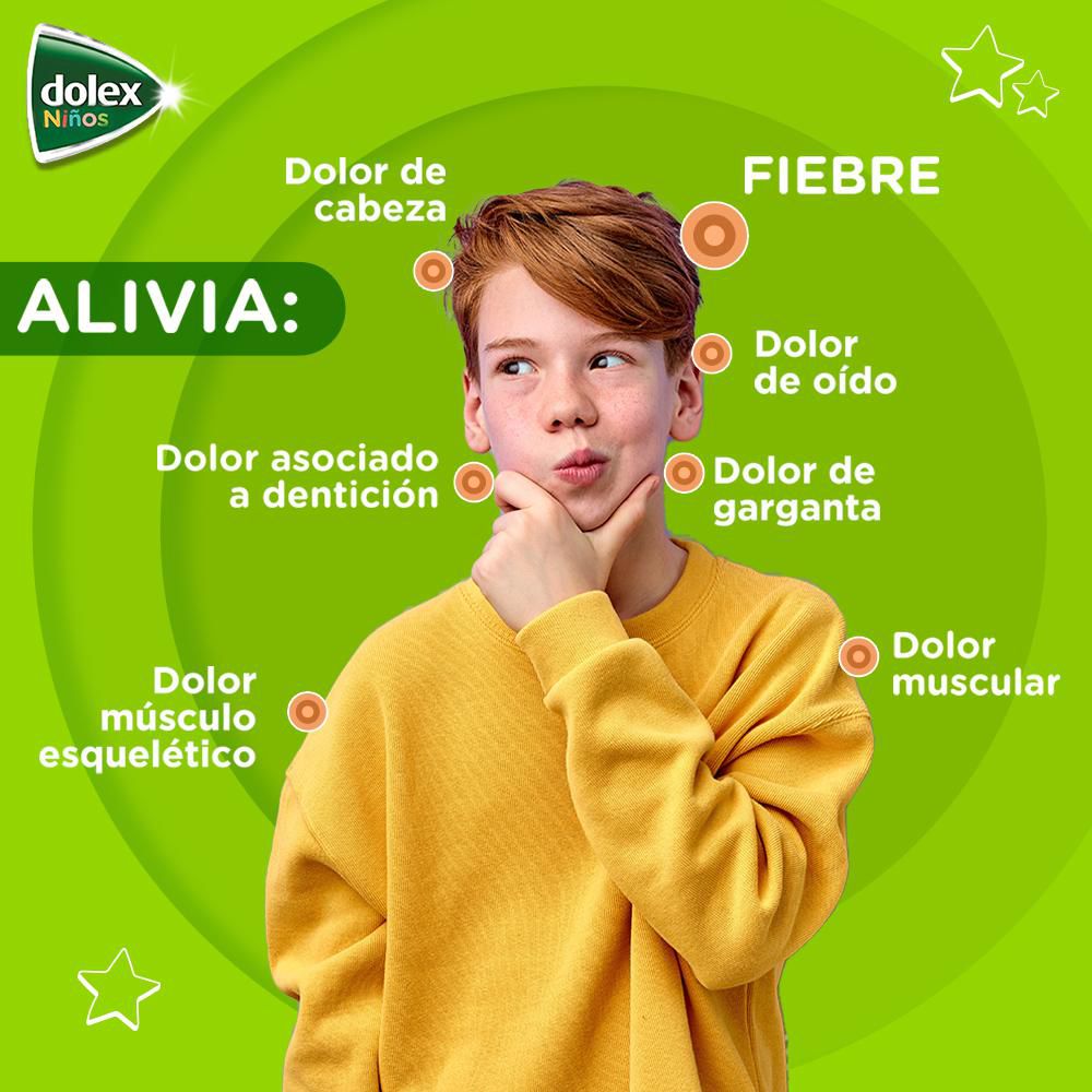 Jarabe DOLEX niños +7 años sabor naranja (120  ml) img #3