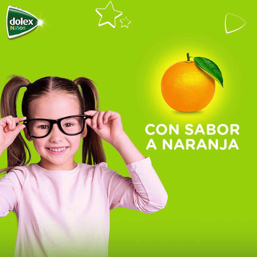 Jarabe DOLEX niños +7 años sabor naranja (120  ml) img #4