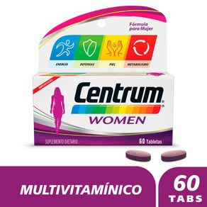 Tabletas CENTRUM multivitamínico women (60  und)