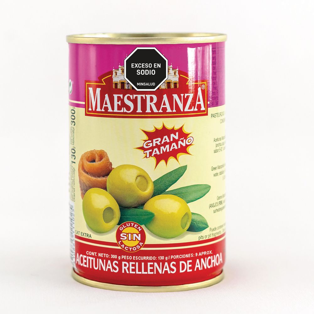 Aceitunas MAESTRANZA MARCA EXCLUSIVA Rellenas de anchoas (130  gr)