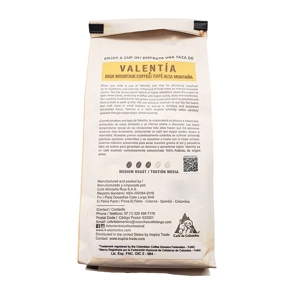 Café ELEMENTOS molido bourbon origen Quíndio (283  gr) img #2