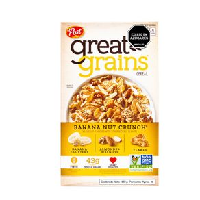 Cereal POST AVENA BANANO NUECES ALMENDRAS (439  gr)