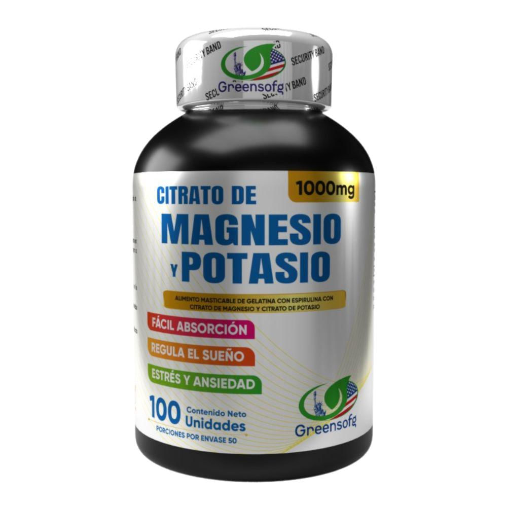 Citrato De Magnesio Y Potasio Americano X100