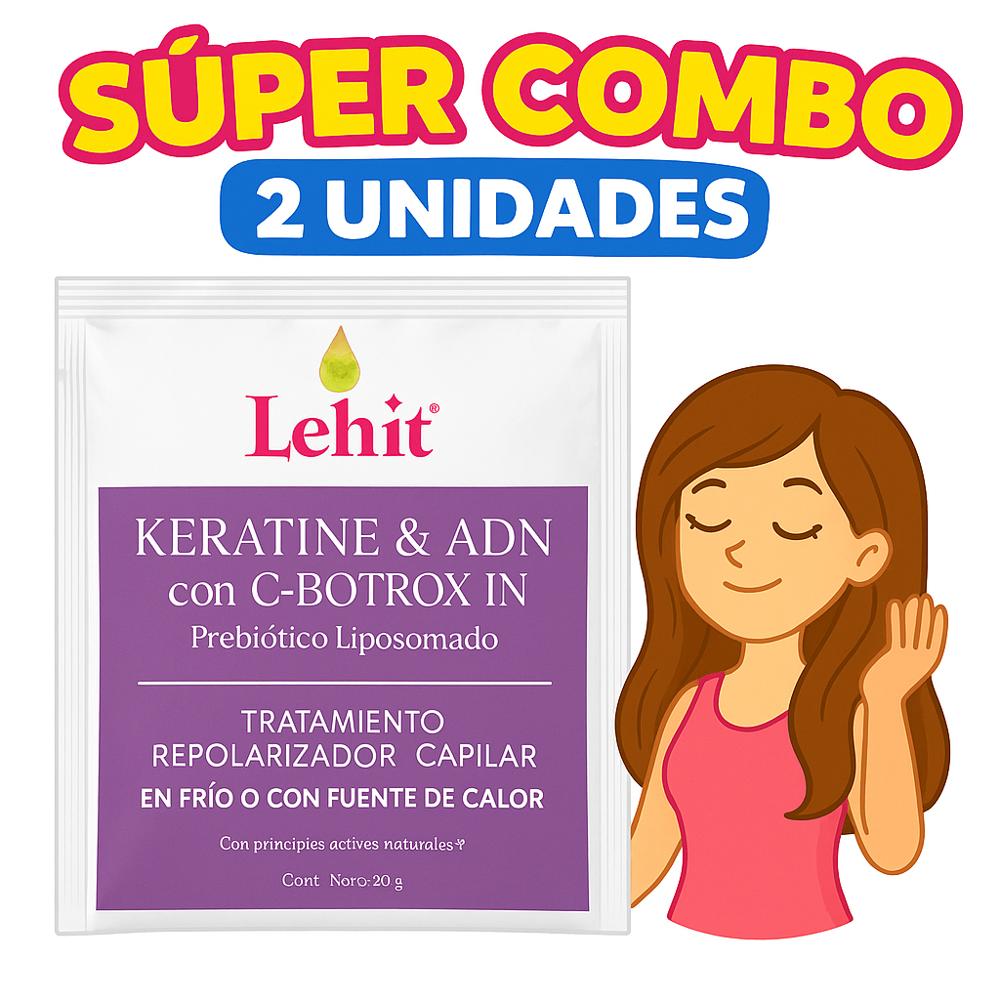 Tratamiento Repolarizador Capilar Keratine Lehit X30gr 2 Sobres