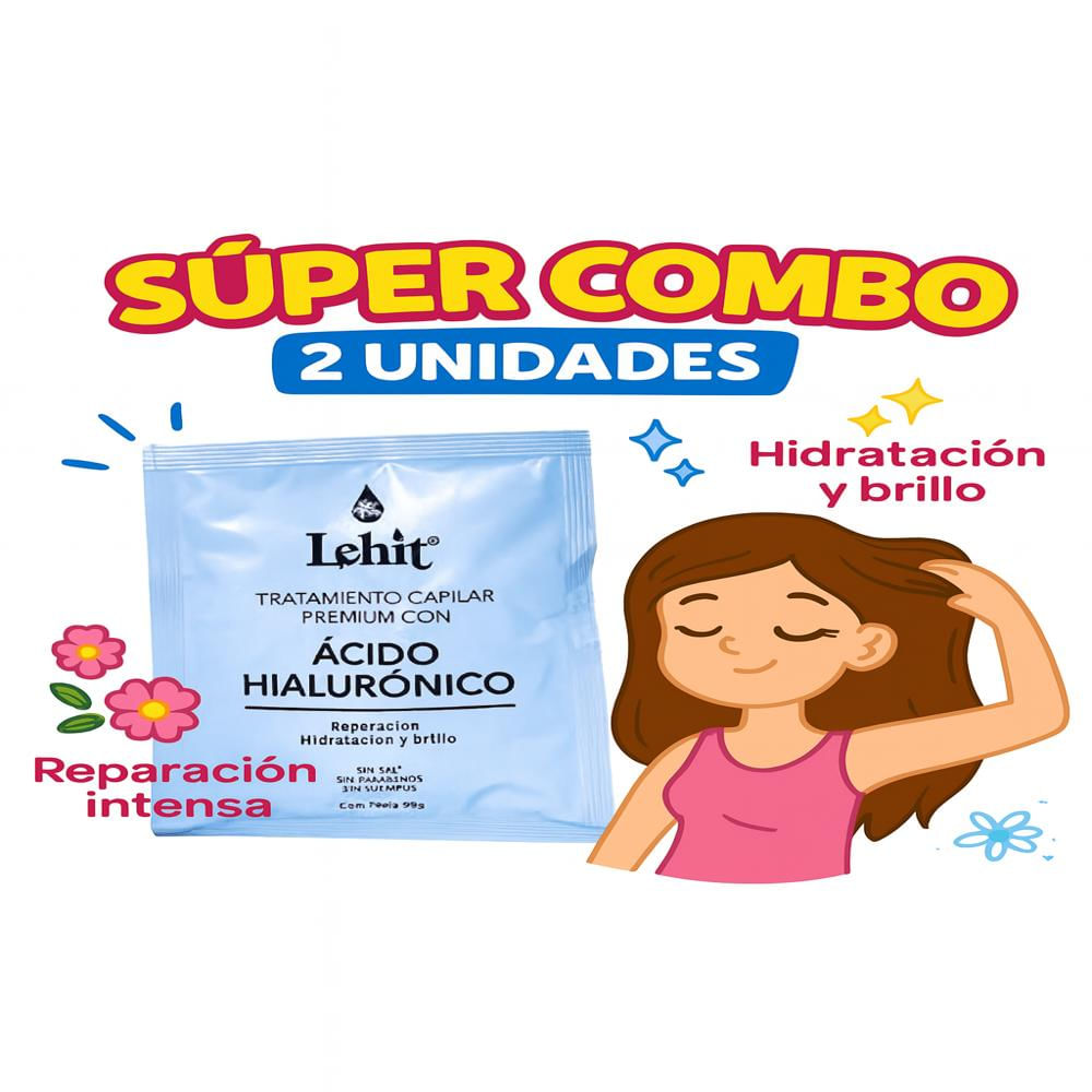 Tratamiento Capilar Premium Acido Hialuronico Lehit X30gr