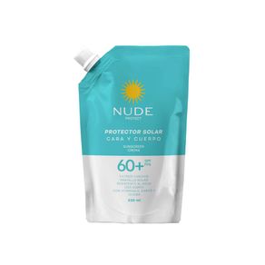 Protector solar NUDE cara y cuerpo FPS 60+ doypack (320  ml)