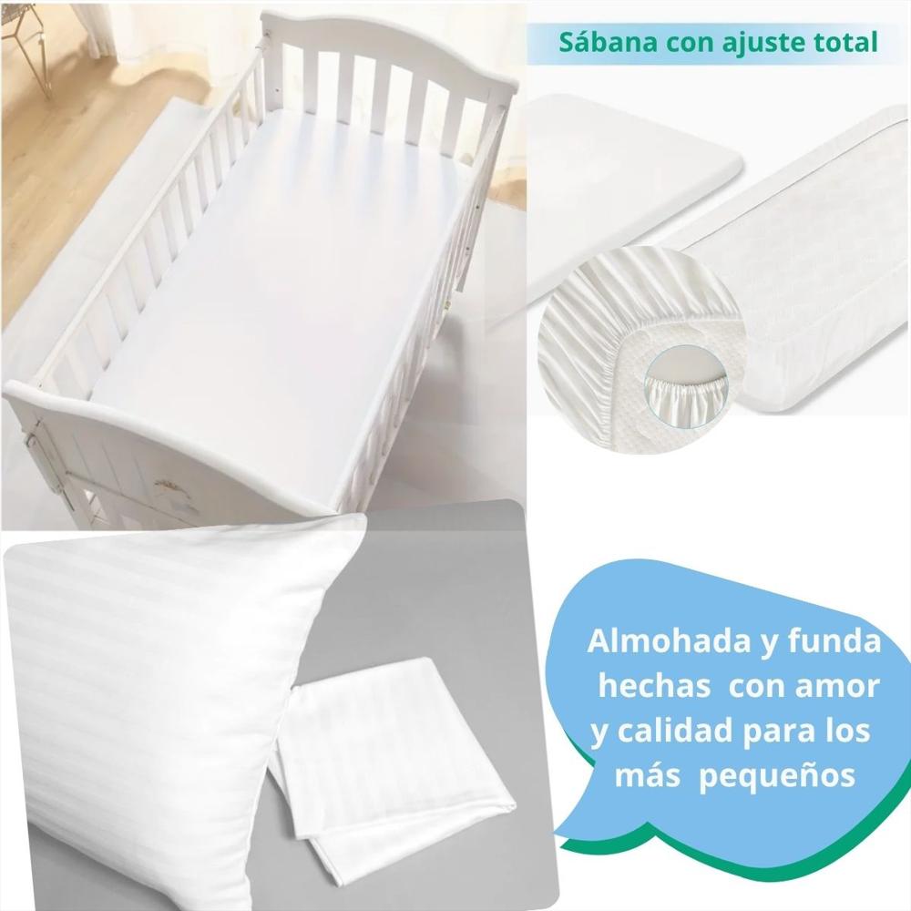 Colchón Combo Para Cuna O Colecho De Bebé 90X60x11 img #2