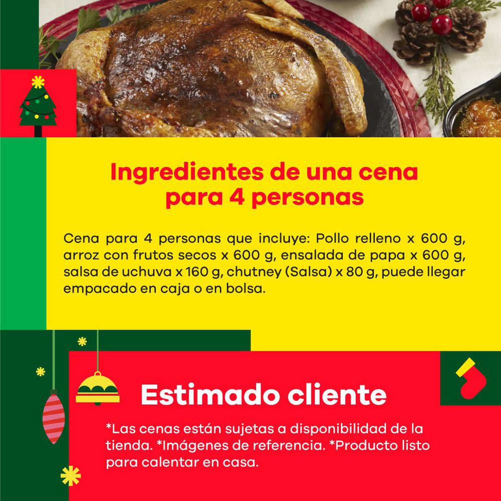 Cena Pollo Relleno x 4  1000  gr img #2