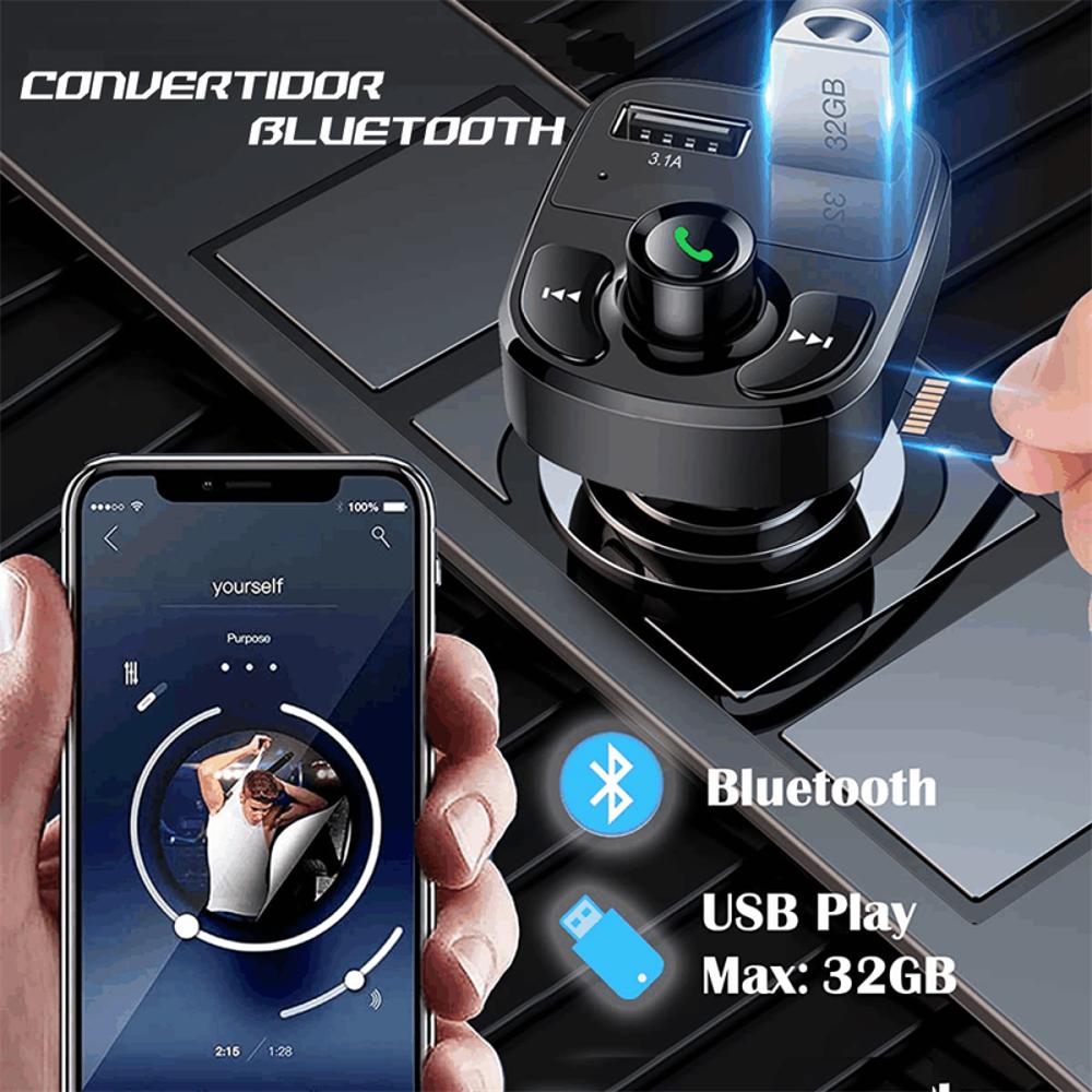 Transmisor Fm Para Carro Bluetooth X8 Modulador Fm Usb Carga img #3