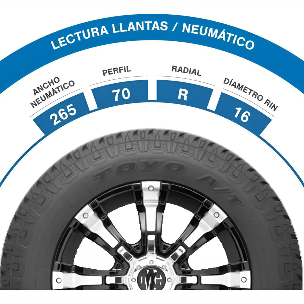 Llanta Toyo Open Country A/T Plus 265/70 R16 img #4