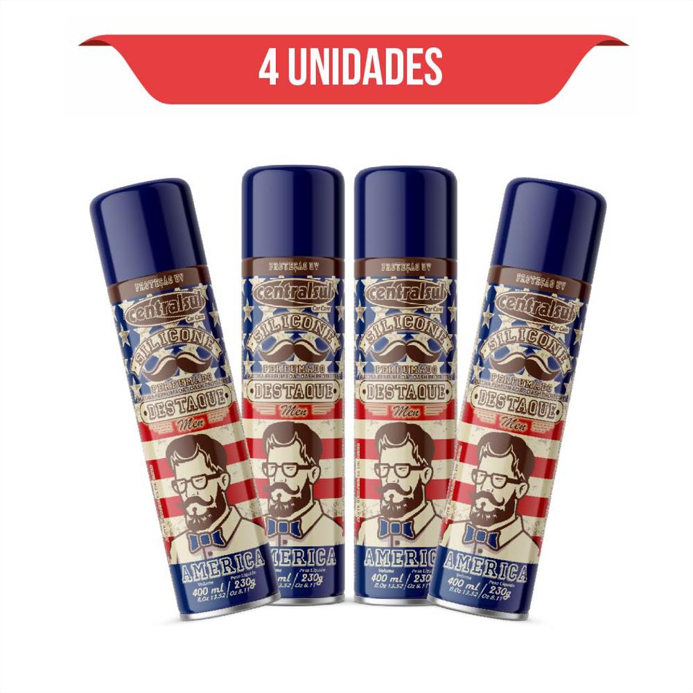 Silicona Perfumada Spray Centralsul América 400 Ml X 4 Und img #1