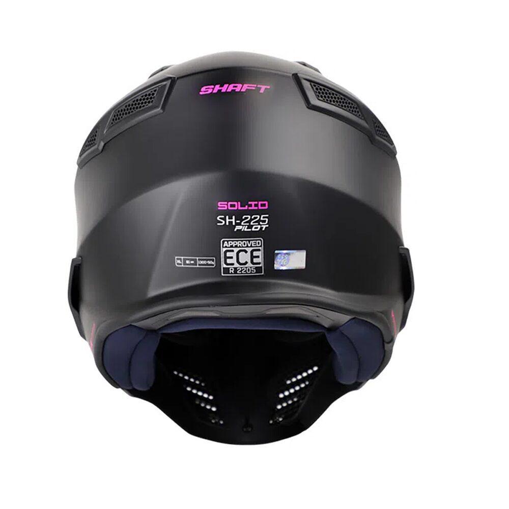 Casco Abierto Shaft 225 Pilot Solid Negro/Fucsia M img #2