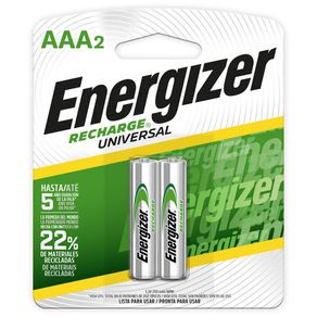 Pila recargable AAA2 ENERGIZER SIN REFER