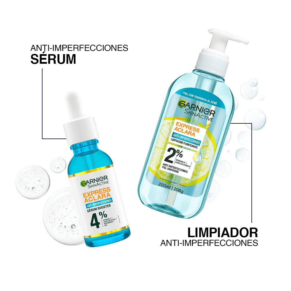 Pack Garnier Anti Imperfecciones Serum + Gel Limpiador img #2