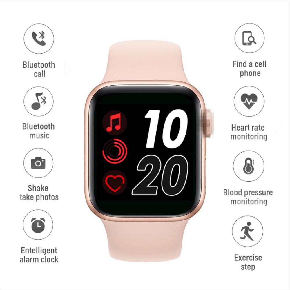 Reloj Inteligente T500 Bluetooth Llamada Presión Arterial Smartwatch Oro