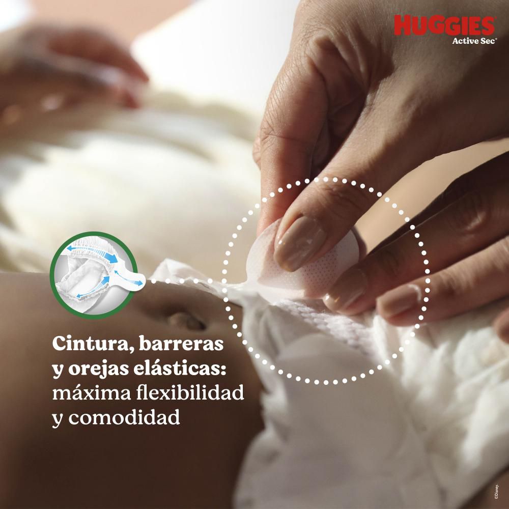 Pañales HUGGIES active sec 3G (100  und) img #6