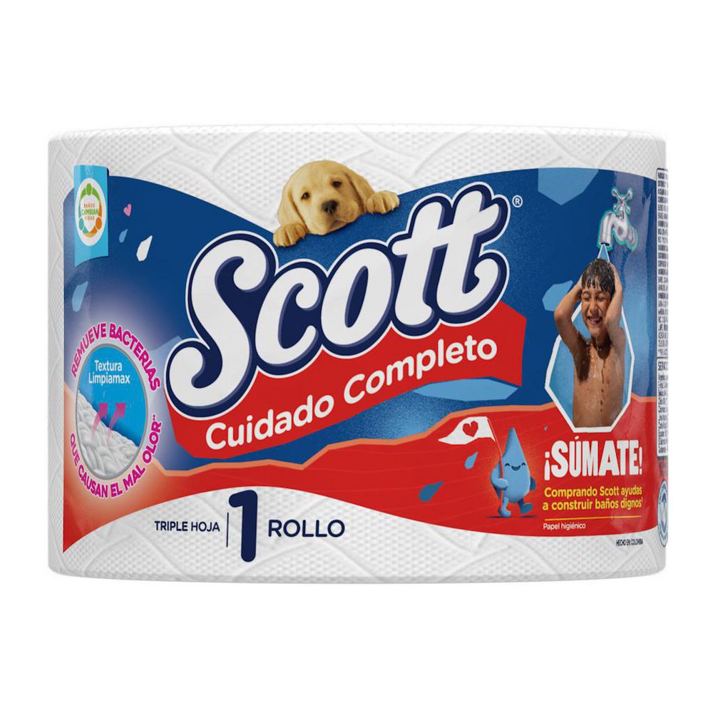 Papel higiénico SCOTT cuidado completo 1 rollo  (27.8  mts) img #2