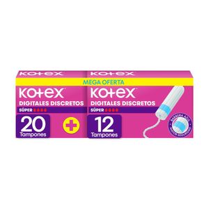 Tampones KOTEX digitales súper (32 und)
