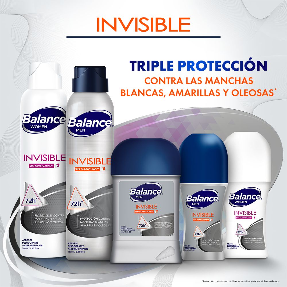 Desodorante BALANCE roll on invisible hombre (50  ml) img #3
