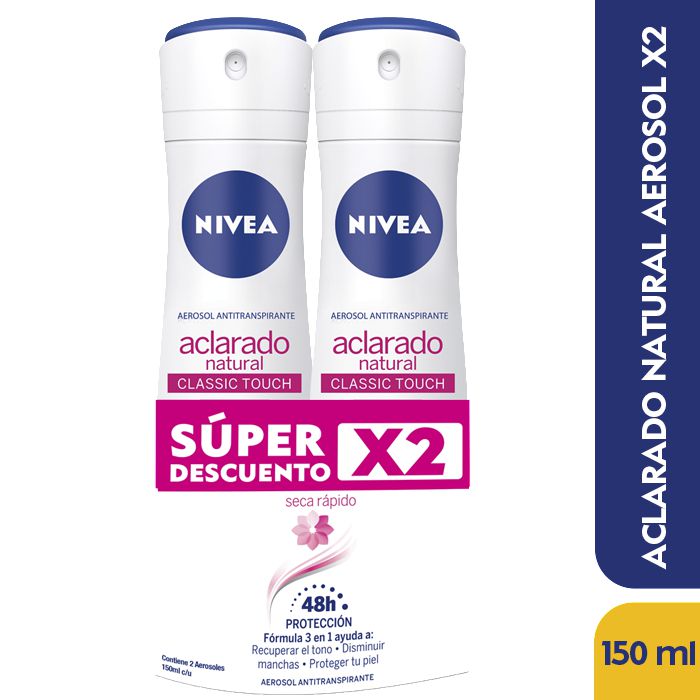 Desodorante NIVEA tono natural mujer spray (300  ml)
