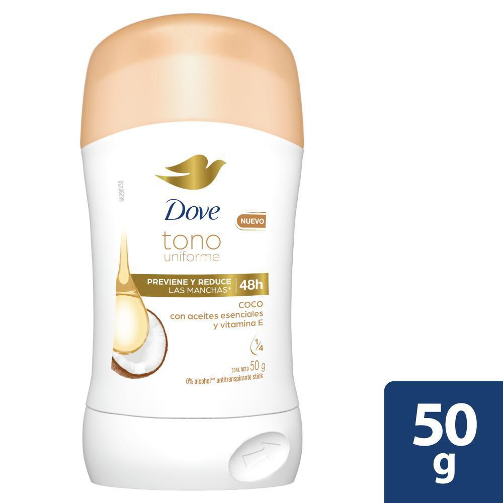 Desodorante DOVE Stick Coco Clear Tone Barra (50  gr) img #1