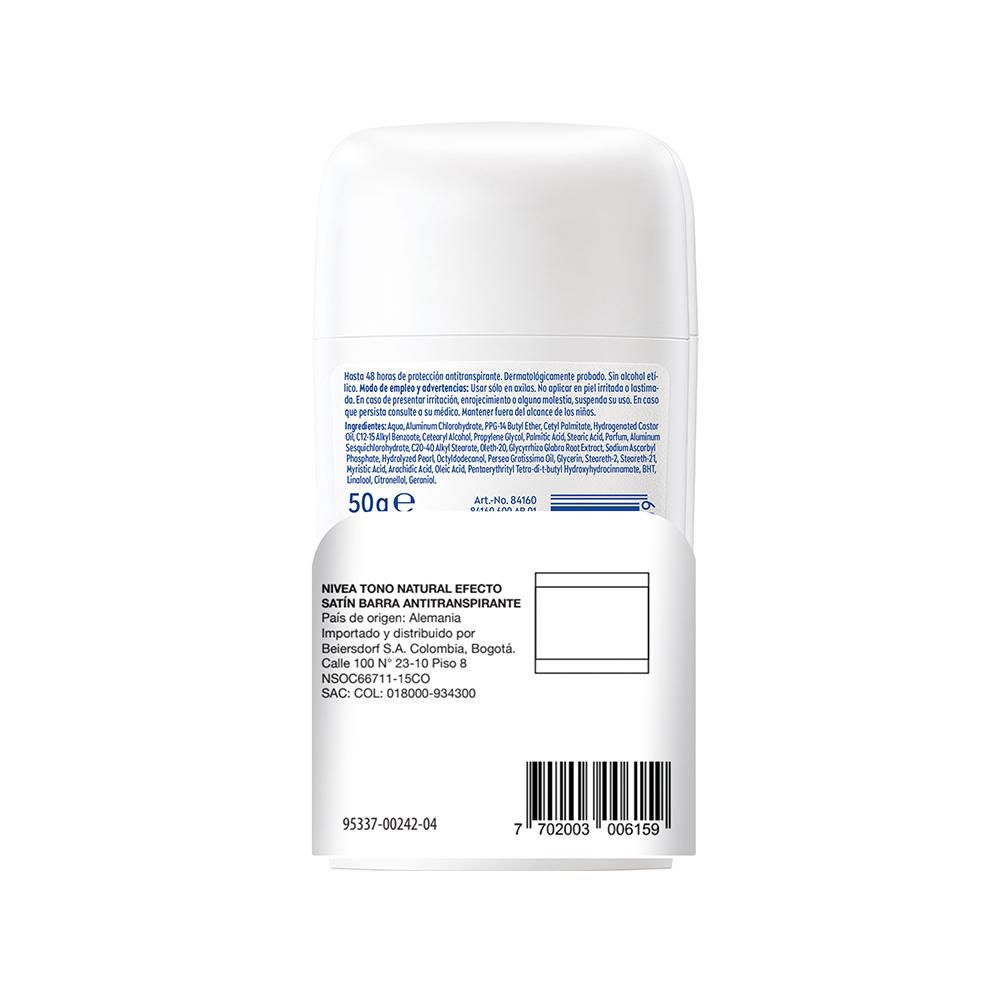 Desodorante NIVEA stick aclarado efecto satín (100  gr) img #4