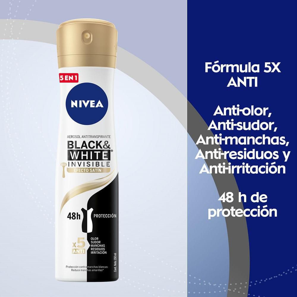 Desodorante NIVEA black & white mujer spray  (150  ml) img #3