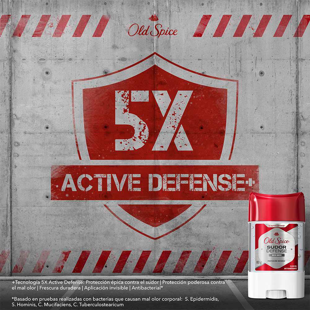 Desodorante OLD SPICE Gel sudor defense seco x2und (160  gr) img #10