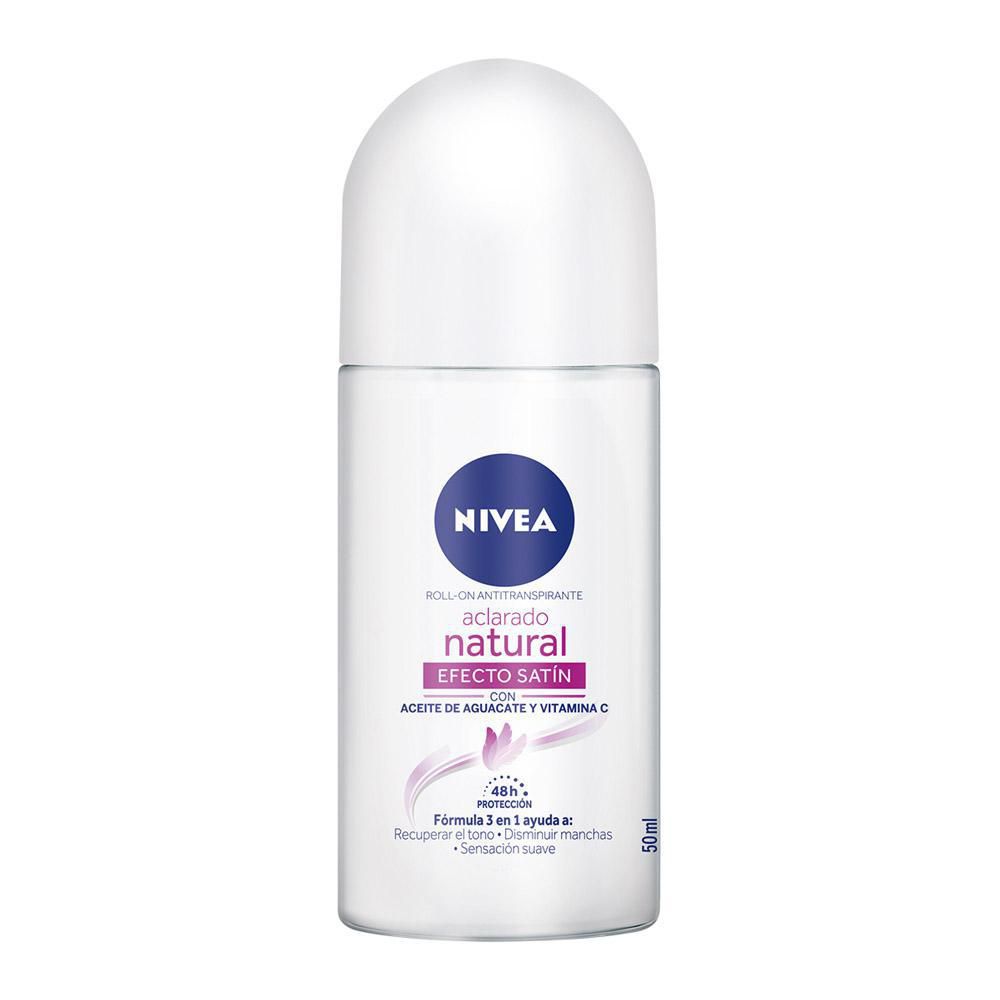 Desodorante NIVEA tono natural mujer satín roll on (50  ml)