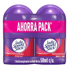 Desodorante LADY SPEED STICK Floral Fresh Roll On x2und 50gr  (100  ml)