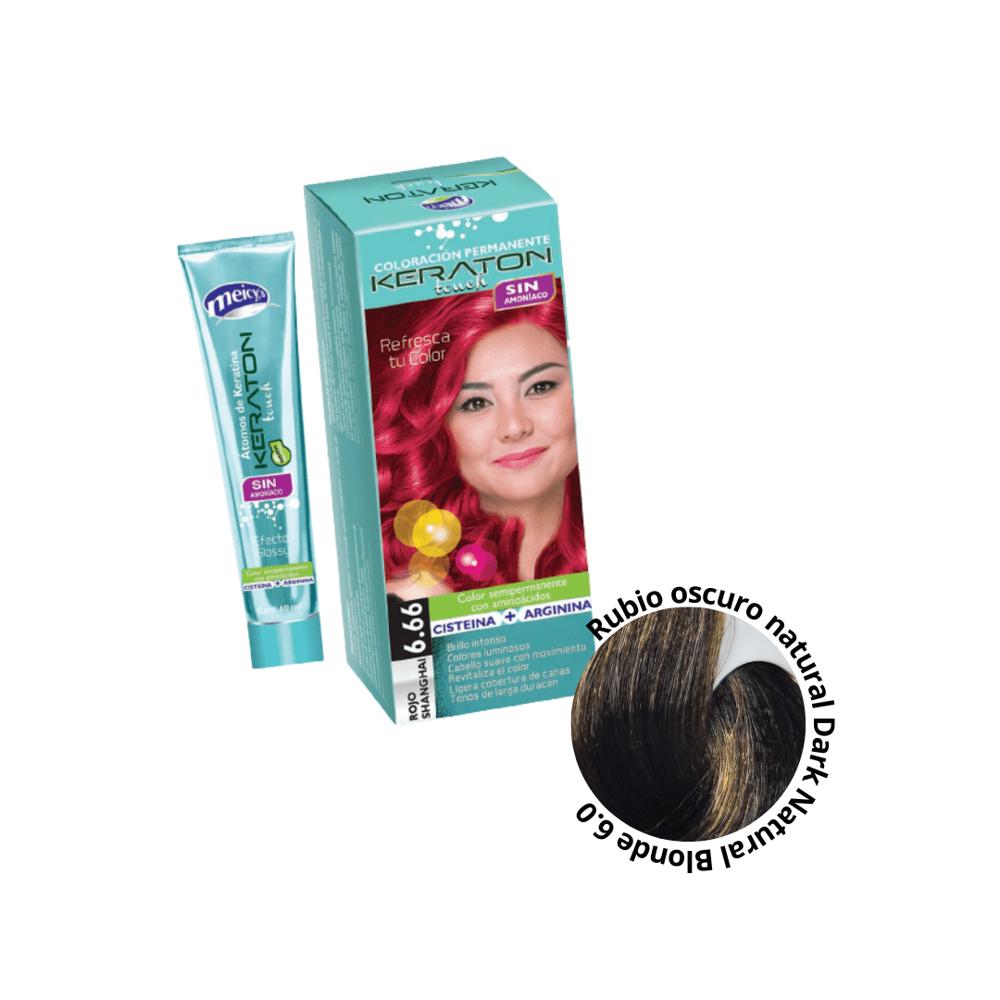Keraton Touch Sin Amoniaco Tinte Rubio Oscuro Natural N. 6.0