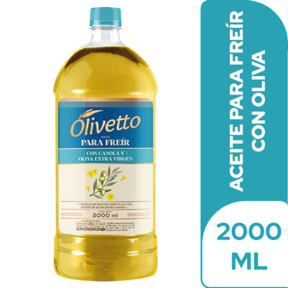 Aceite OLIVETTO para freír, con canola y oliva (2000  ml) img #1