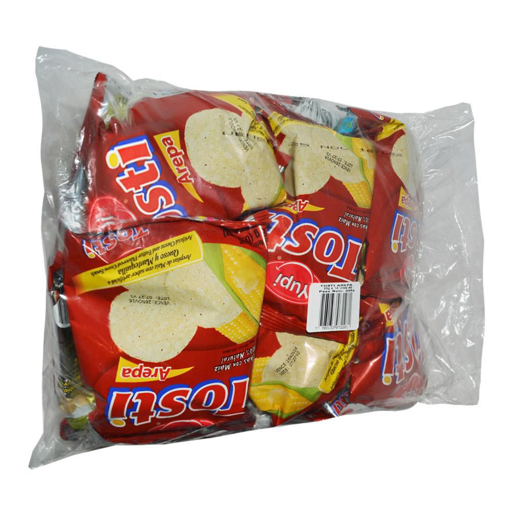 Tosti arepas TOSTI PIZZA sabor a queso y mantequilla (336  gr) img #2