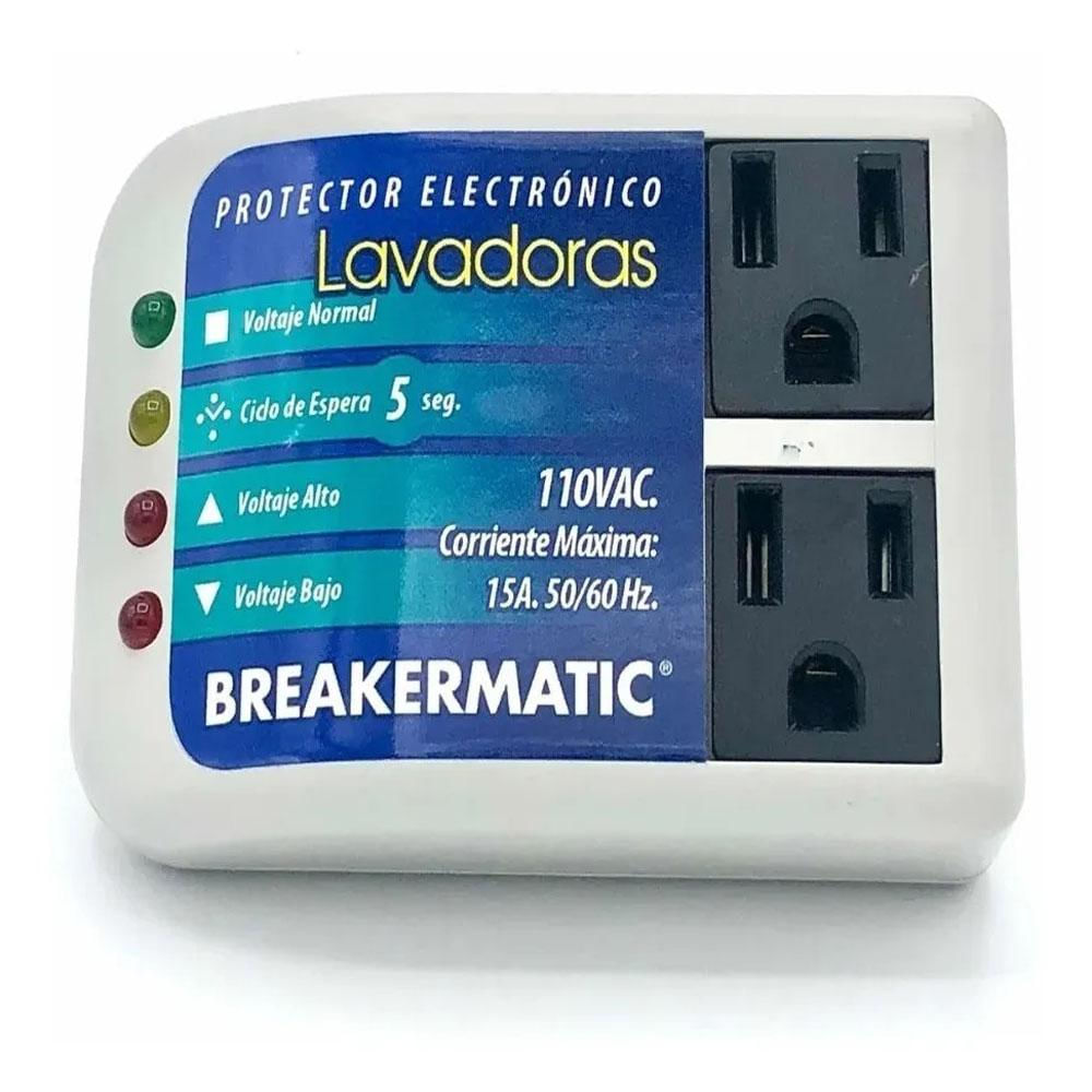 Protector De Voltaje Para Lavadoras Breakermatic Color Blanco