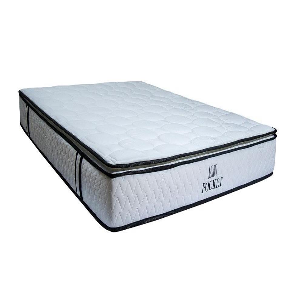 Combo Medida 140X190 Colchon Pocket + Cama Entera Tapizada img #2
