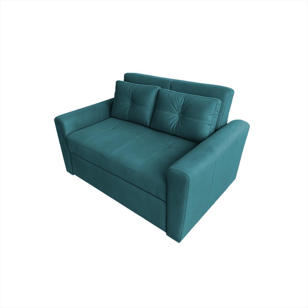 Sofacama 2 Puestos Bari Tela Turquesa